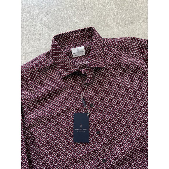 Emanuel Berg Button Up Casual Shirt NEW WITH TAGS XL MENS - Picture 2 of 4